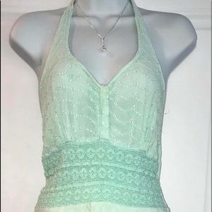 Beautiful handkerchief halter dress